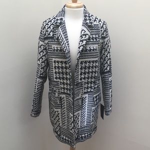 Zara Houndstooth Print Jacket